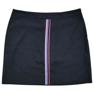 Greg Norman Collection Black Skort with Red and Blue Stripe